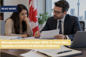 Misrepresentation Under IRPA: 5-Year Ban, Appeals & Innocent Mistake Defence